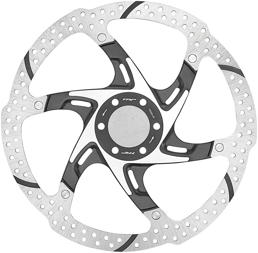 TRP-42 Disc Brake Rotor - 203mm, 6-Bolt, 2.3mm Thick, Silver/Black MPN: ABRT000107 Disc Rotor TRP-42 2.3mm Thick Disc Rotor