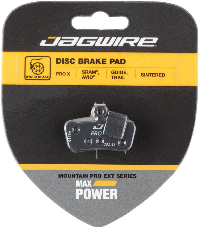 Jagwire Mountain Pro Extreme Sintered Disc Brake Pads for SRAM Guide RSC, RS, R, Avid Trail