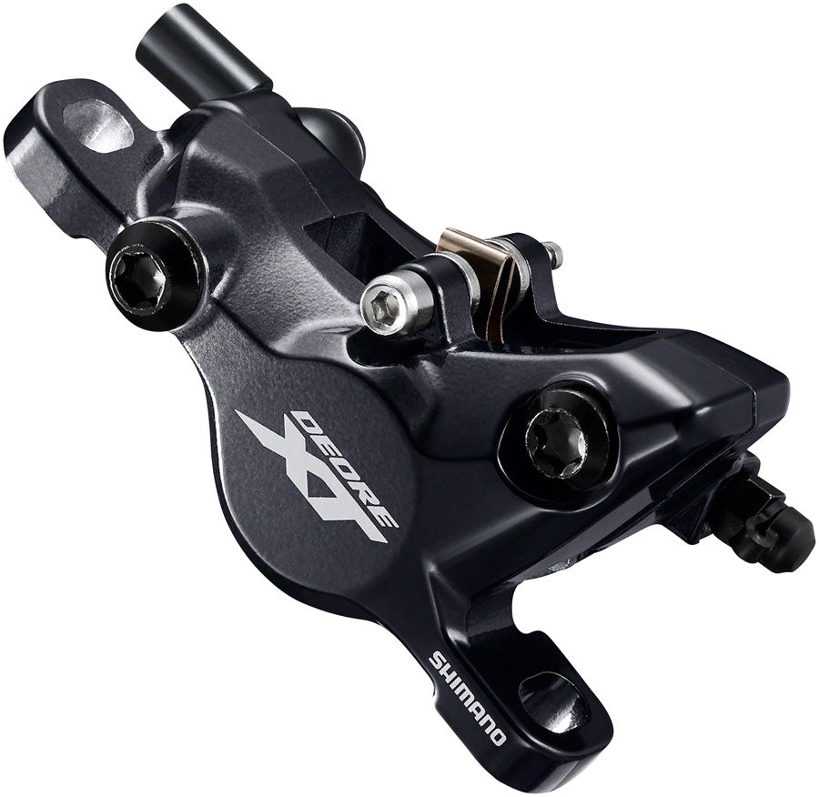 Shimano Deore XT BL-M8100/BR-M8100 Disc Brake and Lever - Front, Hydraulic, Post Mount, 2-Piston, Black - (No Retail Packaging) MPN: KM8100KLFPNA100 Disc Brake & Lever Deore XT M8100 Disc Brake