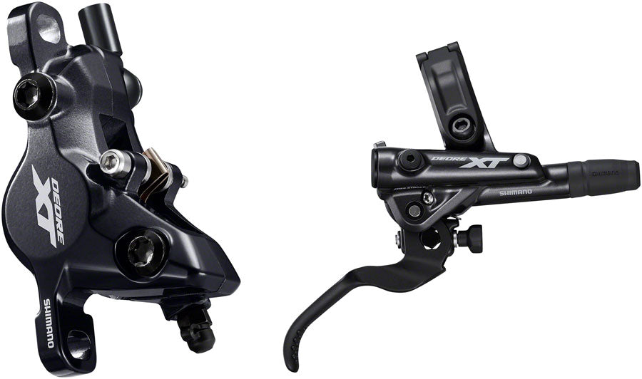 Shimano Deore XT BL-M8100/BR-M8100 Disc Brake and Lever - Rear, Hydraulic, Post Mount, 2-Piston, Finned Pads, I-SPEC EV
