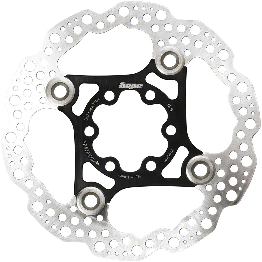 Hope Floating Disc Rotor: 180mm Black