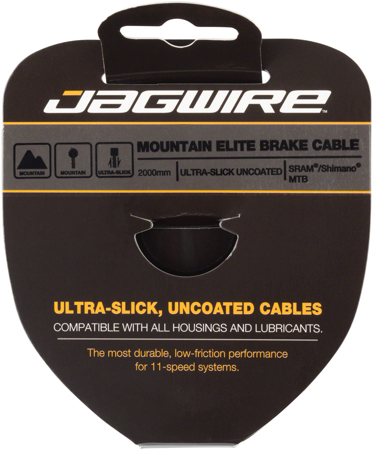 Jagwire Elite Ultra-Slick Brake Cable 1.5x2000mm Polished Slick Stainless SRAM/Shimano MTB MPN: 94EL2000 Brake Cable Elite Ultra-Slick Brake Cable