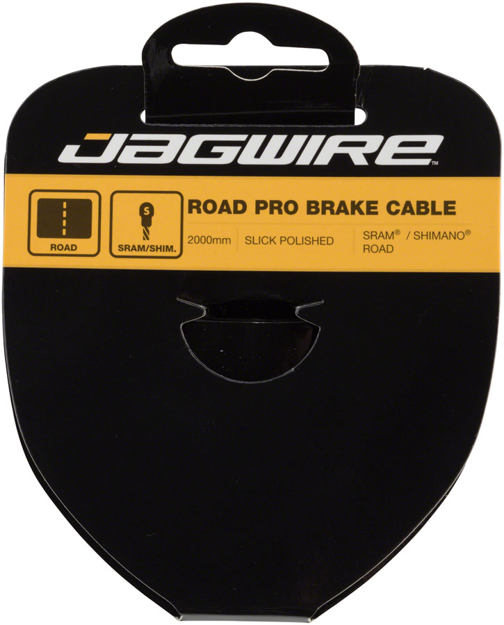 Jagwire Pro Brake Cable 1.5x2000mm Pro Polished Slick Stainless SRAM/Shimano Road - Brake Cable - Pro Polished Brake Cable