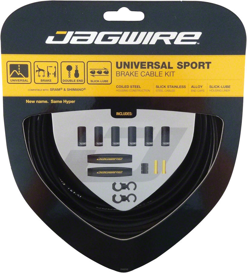 Jagwire Universal Sport Brake Cable Kit, Black MPN: UCK400 Brake Cable & Housing Set Universal Sport Brake Kit