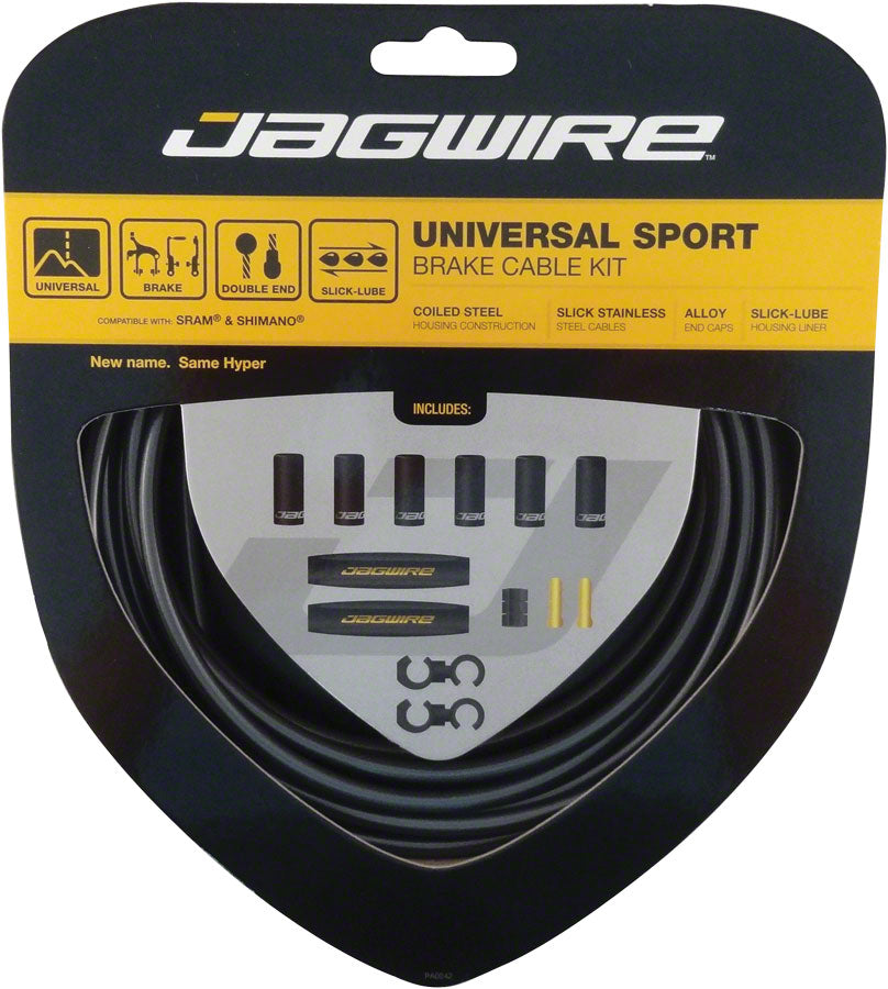 Jagwire Universal Sport Brake Cable Kit, Ice Gray MPN: UCK410 Brake Cable & Housing Set Universal Sport Brake Kit