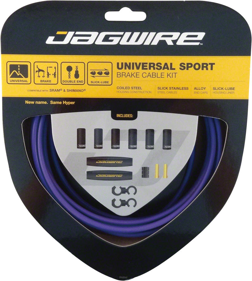 Jagwire Universal Sport Brake Cable Kit, Purple MPN: UCK416 Brake Cable & Housing Set Universal Sport Brake Kit