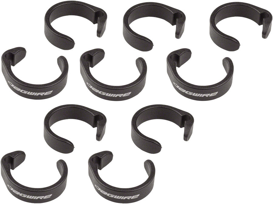 Jagwire Clip Ring for E-Bike Control Wires - 19.0-22.2mm, Black, Bag/10