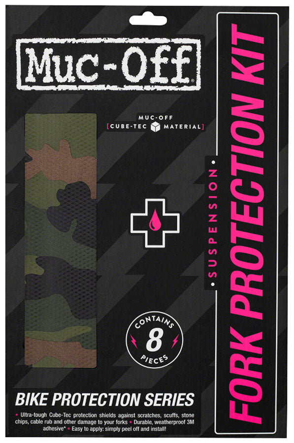 Muc-Off Fork Protection Kit - 8-Piece Kit, Camo - Chainstay/Frame Protection - Fork Protection Kit