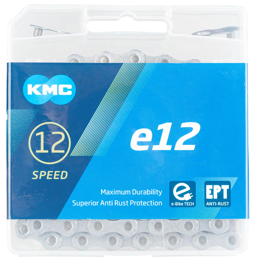KMC e12 EPT Chain - 12-Speed, 136 Links, Silver - Chains - e12 EPT Chain
