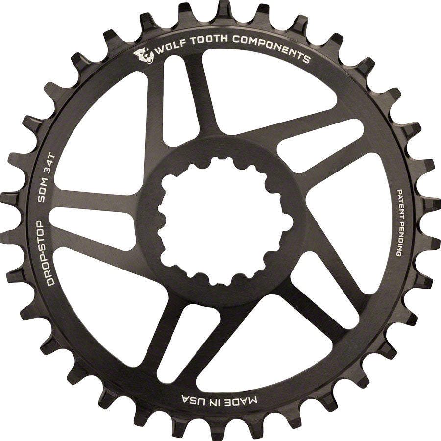 Wolf Tooth Direct Mount Drop-Stop 26T Chainring for SRAM GXP Removable Spiders