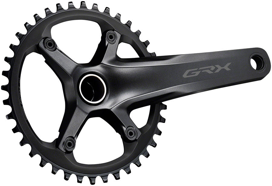 Shimano GRX FC-RX600-1 Crankset - 175mm, 11-Speed, 40t, 110 BCD, Hollowtech II Spindle Interface, Black