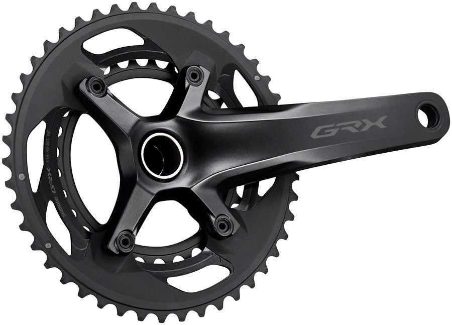 Shimano GRX FC-RX600-10 Crankset - 175mm, 10-Speed, 46/30t, 110/80 BCD, Hollowtech II Spindle Interface, Black Shimano GRX FC-RX600-10 Crankset - 175mm, 10-Speed, 46/30t, 110/80 BCD, Hollowtech II Spindle Interface, Black