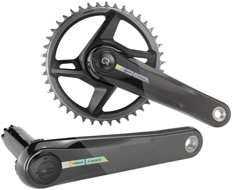 SRAM Force 1 AXS Wide Power Meter Crankset - 172.5mm, 12-Speed, 40t, Direct Mount, DUB Spindle Interface, Iridescent - Crankset - Force 1 AXS Wide Power Meter Crankset D2
