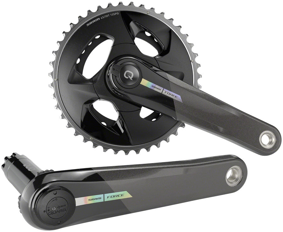 SRAM Force AXS Wide Power Meter Crankset - 172.5mm, 2x 12-Speed, 43/30t, 94 BCD, DUB Spindle Interface, Iridescent Gray, - Crankset - Force AXS Wide Power Meter Crankset D2