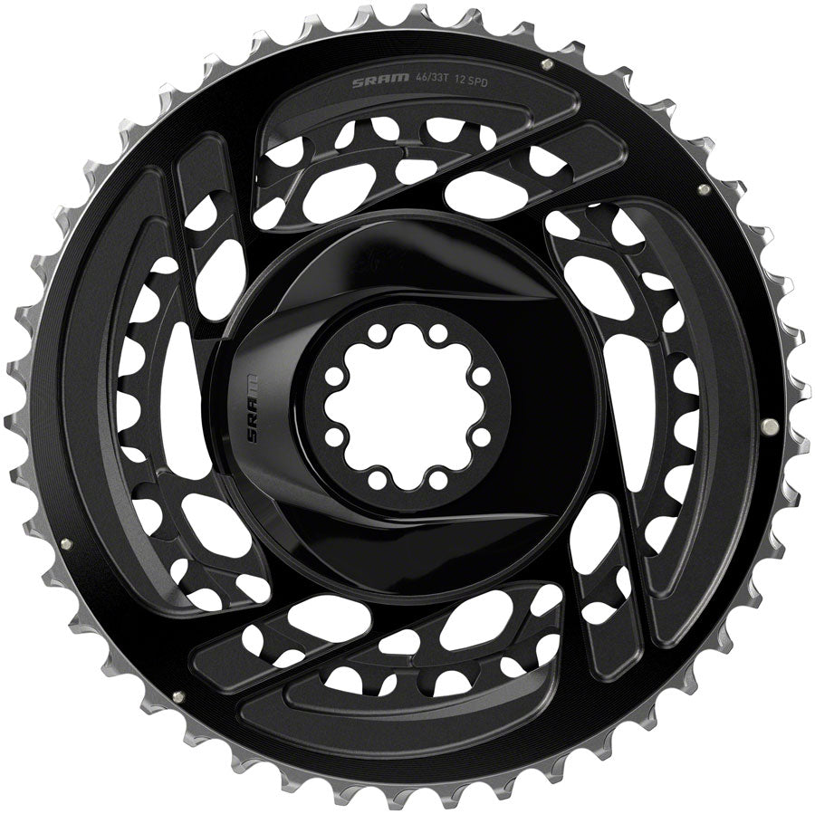SRAM Force 2x Chainring Kit - 46/33t, 2x12-Speed, 8-Bolt, Direct Mount, Black, D2 MPN: 00.6218.043.000 UPC: 710845887390 Direct Mount Chainrings Force 2x Chainring Kit D2