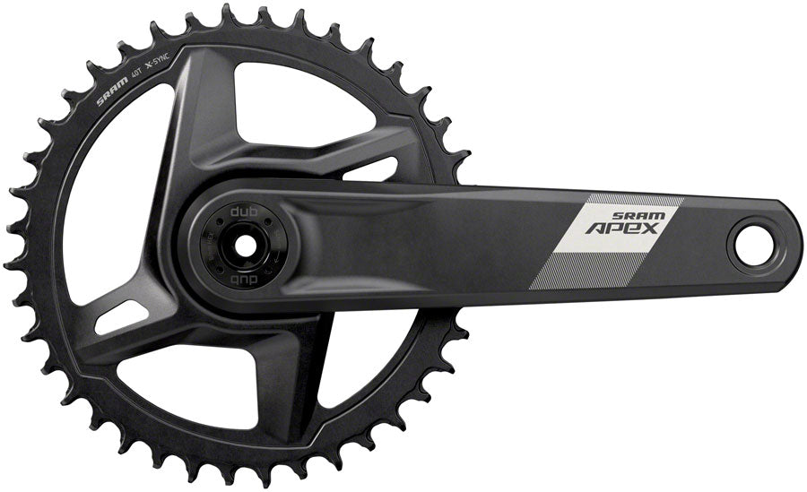 SRAM Apex 1 Wide Crankset - 170mm, 12-Speed, 40t, Direct Mount, DUB Spindle Interface, Black, D1