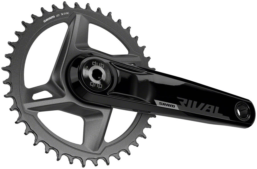 SRAM Rival 1 AXS Wide Crankset 175mm 12 Speed 40t 8 Bolt Direct Worldwide Cyclery