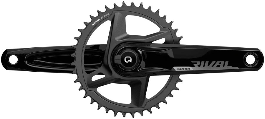 SRAM Rival 1 AXS Wide Power Meter Crankset - 172.5mm, 12-Speed, 40t, 8-Bolt Direct Mount, DUB Spindle Interface, Black,