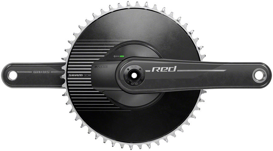 SRAM RED 1 AXS Power Meter Crankset -  165mm, 12-Speed, 50t Aero Chainring, 8-Bolt Direct Mount, DUB Spindle Interface, MPN: 00.6118.686.001 UPC: 710845899058 Crankset RED 1 AXS Power Meter Crankset E1
