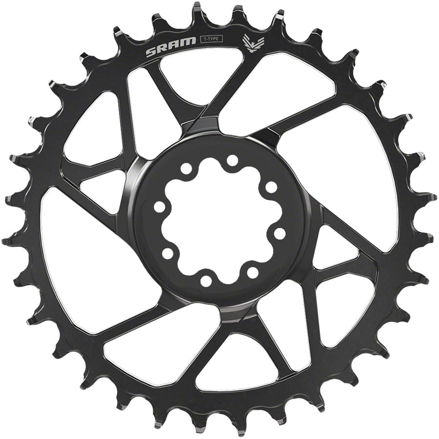 SRAM S1000 Eagle T-Type Direct Mount Chainring - 34t, 12-Speed, 8-Bolt Direct Mount, 3mm Offset, Aluminum, Black MPN: 11.6218.071.005 UPC: 710845915000 Direct Mount Chainrings S1000 Eagle T-Type Aluminum Direct Mount Chainring