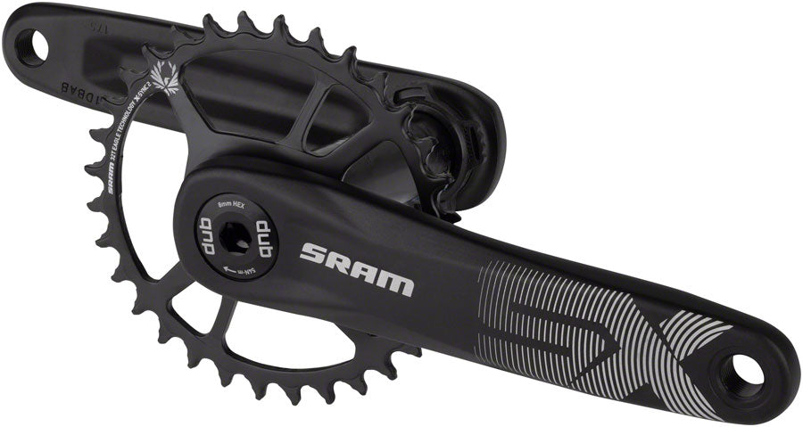 SRAM SX Eagle Crankset - 175mm, 12-Speed, 32t, Direct Mount, DUB Spindle Interface, Black, A1 - Crankset - SX Eagle Crankset