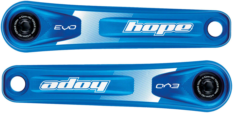 Hope Evo Crankset - 170mm, Direct Mount, 30mm Spindle, For 135/142/141/148mm Rear Spacing, Blue - Crankset - EVO Crankset