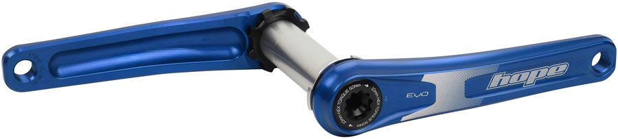 Hope Evo Crankset - 175mm, Direct Mount, 30mm Spindle, For 135/142/141/148mm Rear Spacing, Blue