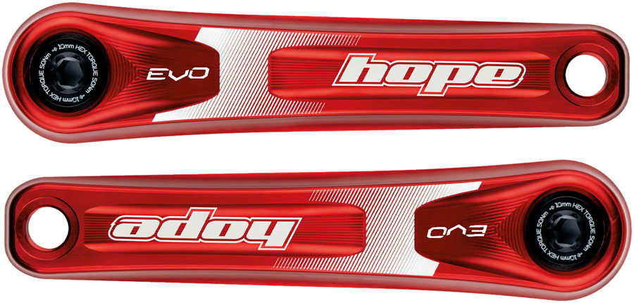 Hope Evo Crankset - 170mm, Direct Mount, 30mm Spindle, For 135/142/141/148mm Rear Spacing, Red - Crankset - EVO Crankset