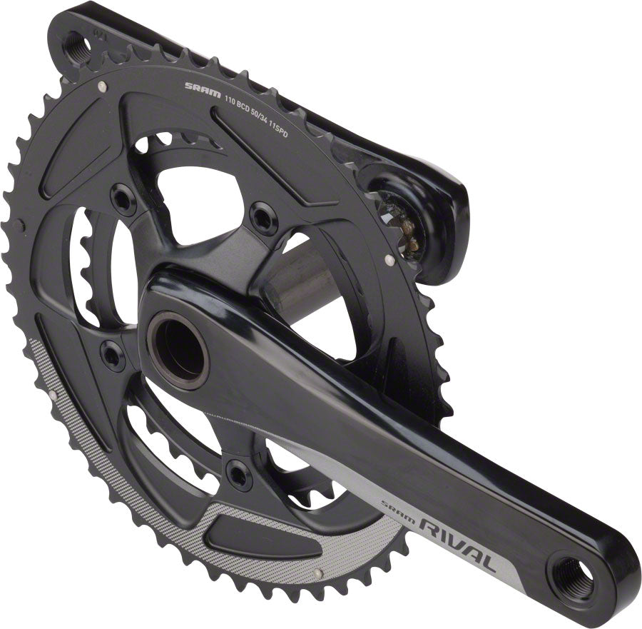 SRAM Rival 22 Crankset - 172.5mm, 11-Speed, 50/34t, 110 BCD, GXP Spindle Interface, Black MPN: 00.6118.249.004 UPC: 710845750236 Crankset Rival 22 Crankset