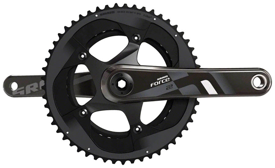 SRAM Force 22 Crankset - 165mm, 11-Speed, 53/39t, 130 BCD, GXP Spindle Interface, Black MPN: 00.6118.108.000 UPC: 710845728501 Crankset Force 22 Crankset