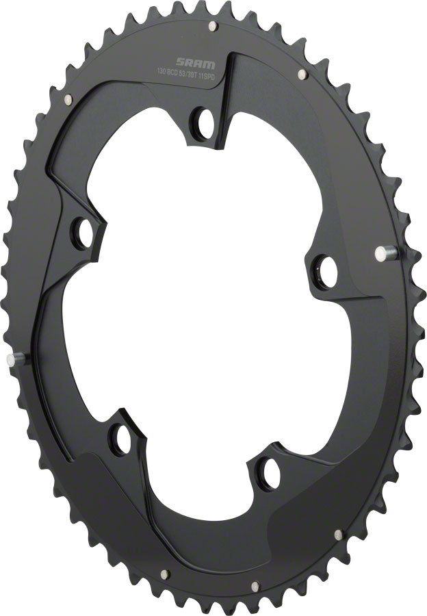 SRAM Red 22 53T x 130mm BCD YAW Chainring with Two Pin Positions, B2