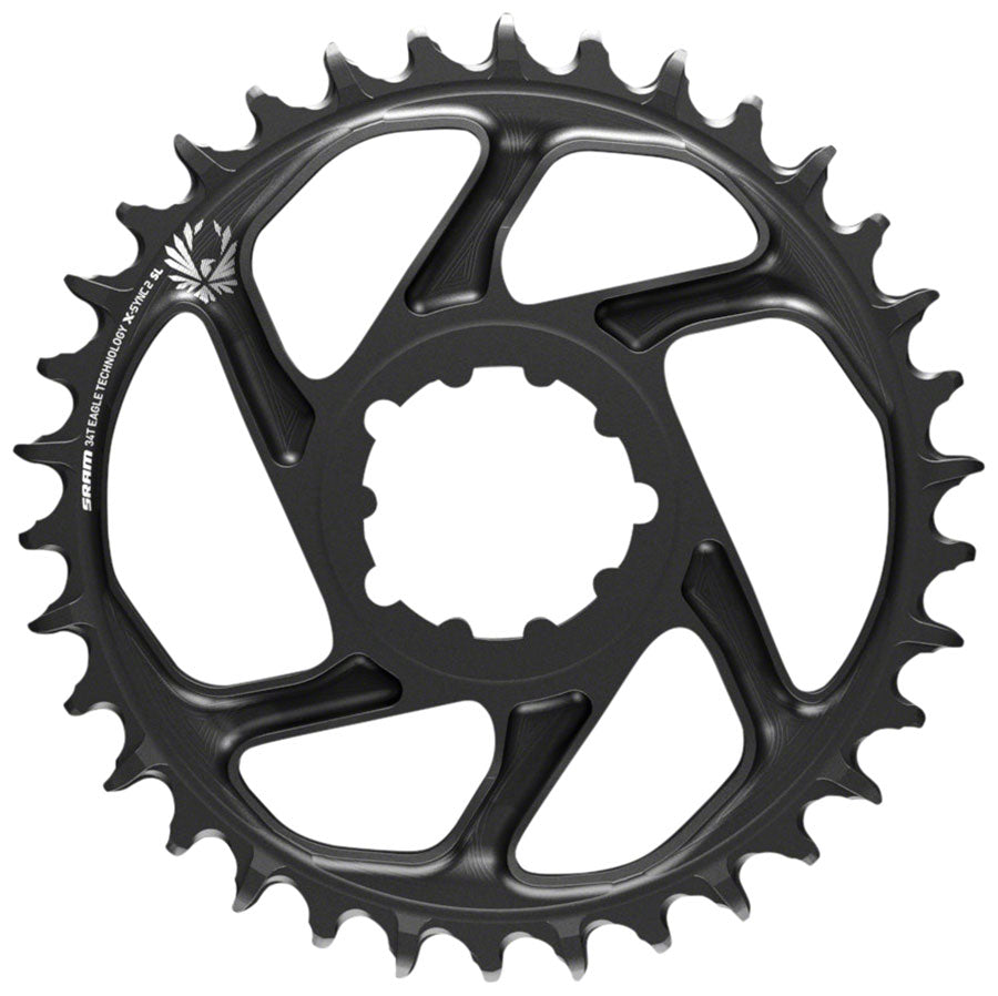SRAM X-Sync 2 Eagle SL Direct Mount Chainring 36T Boost 3mm Offset, Black with Gray Logo