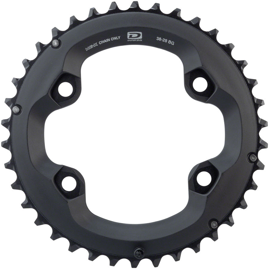 Shimano Deore FC-M6000 Chainring - 38t, 10-Speed, 96mm Asymmetric BCD, for 38-28t Set - Chainring - Deore M6000 10-Speed Chainring