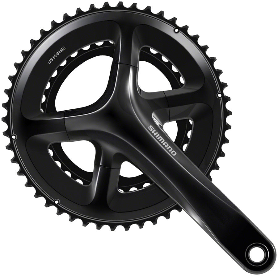 Shimano 105 FC-RS520 Crankset - 170mm, 12-Speed, 50/34t, 110 Asymmetric BCD, Hollowtech II Spindle Interface, Black MPN: EFCRS520CX04 UPC: 192790172439 Crankset 105 FC-RS520 Crankset