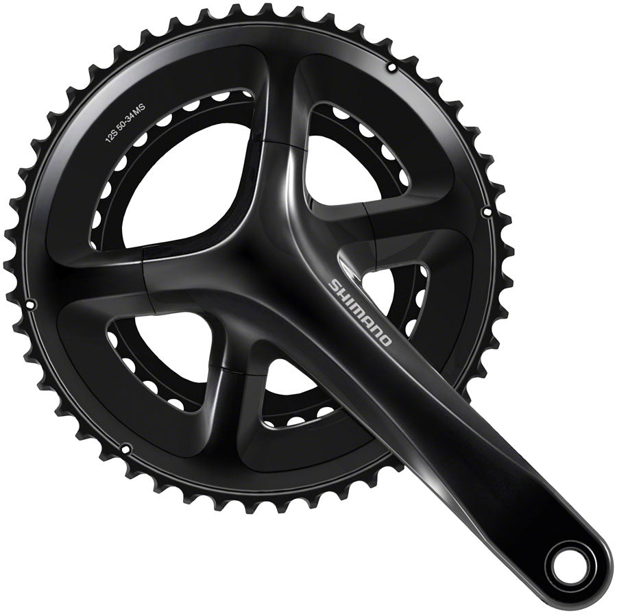 Shimano 105 FC-RS520 Crankset - 172.5mm, 12-Speed, 50/34t, 110 Asymmetric BCD, Hollowtech II Spindle Interface, Black