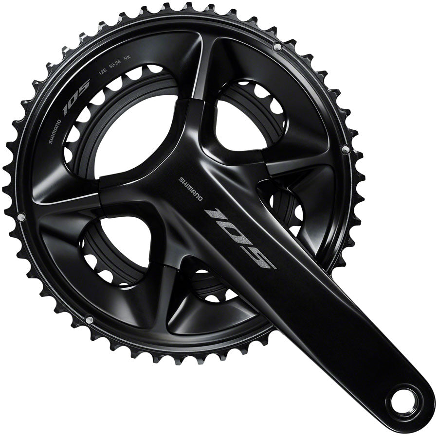 Shimano 105 FC-R7100 Crankset - 172.5mm, 12-Speed, 50/34t, 110 Asymmetric BCD, Hollowtech II Spindle Interface, Black MPN: IFCR7100DX04 UPC: 192790172545 Crankset 105 FC-R7100 Crankset