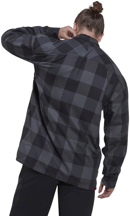 Five Ten Long Sleeve Flannel Shirt - Gray/Black, Small - Casual Shirt - Long Sleeve Flannel Shirt