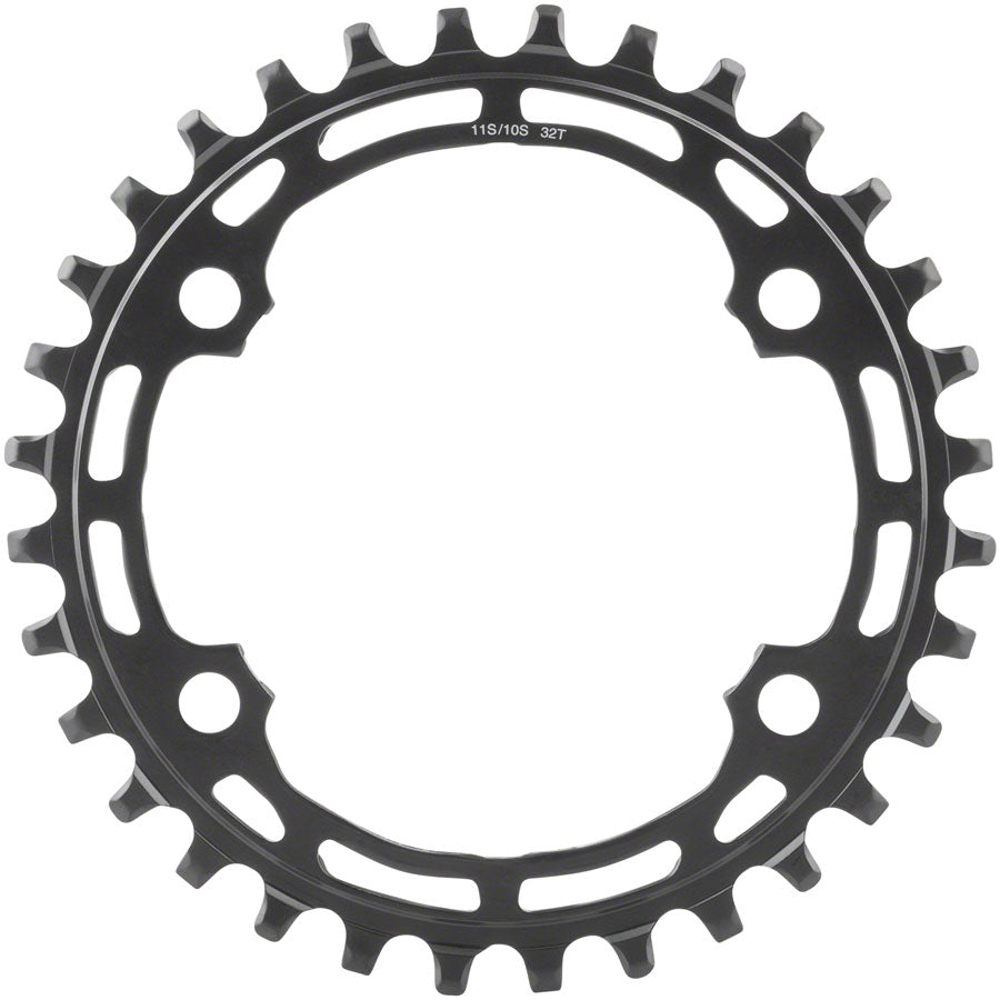 Shimano Deore M5100-1 Chainring - 32t, 10/11-Speed, Asymmetric 96 BCD, Black - Chainring - Deore M5100 Chainrings