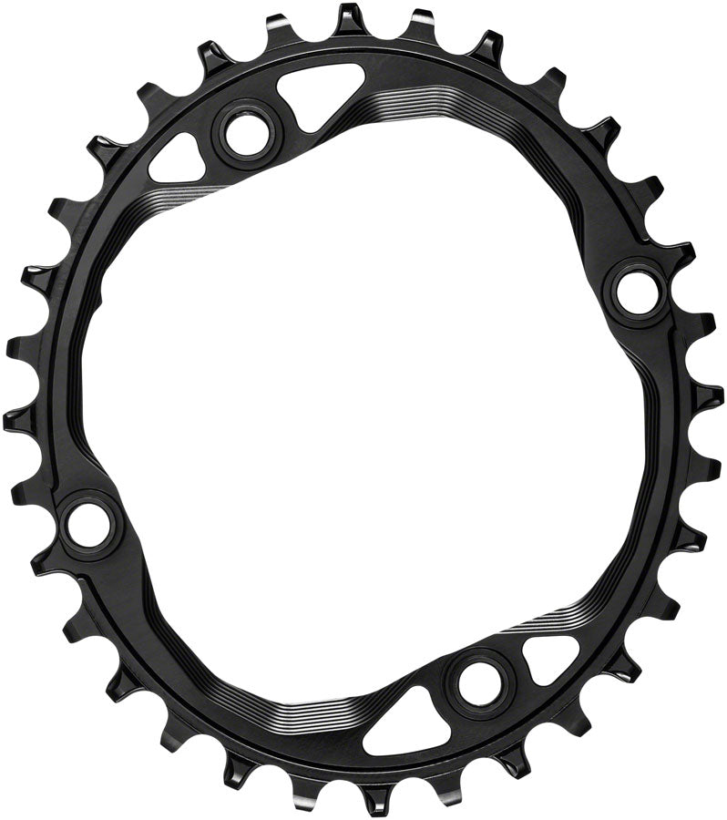 absoluteBLACK Oval 104 BCD Chainring - 32t, 104 BCD, 4-Bolt, Narrow-Wide, Black