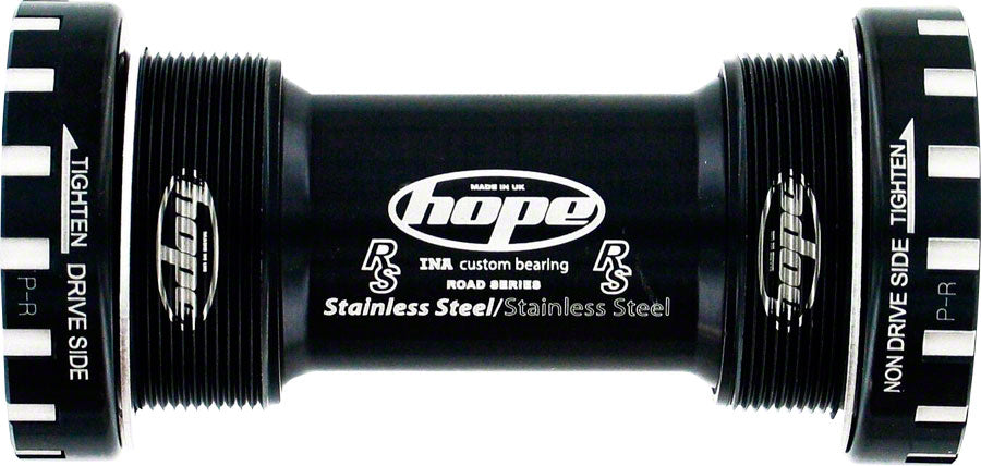 Hope BSA30 Threaded Bottom Bracket - 68/73/83/100/120mm, For 30mm Spindle, Stainless, Black MPN: BBSS30N Bottom Brackets Threaded Bottom Bracket