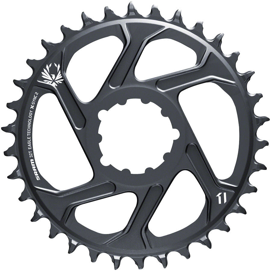 SRAM 32T X-Sync 2 SL Direct Mount Eagle Chainring 3mm Boost Offset, Lunar Gray MPN: 11.6218.042.016 UPC: 710845827273 Direct Mount Chainrings X-Sync 2 Eagle Direct Mount Chainring