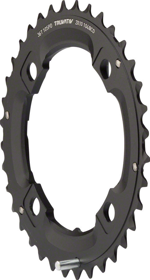SRAM/Truvativ X0 and X9 36T 104mm BCD 10-Speed GXP Chainring with Over shift Pin