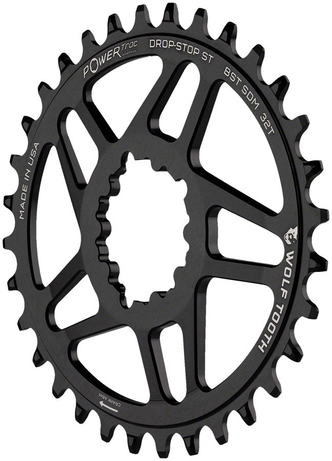Wolf Tooth Direct Mount Chainring - 30t, SRAM Direct Mount, For SRAM 3-Bolt Boost, Requires 12-Speed Hyperglide+ Chain,