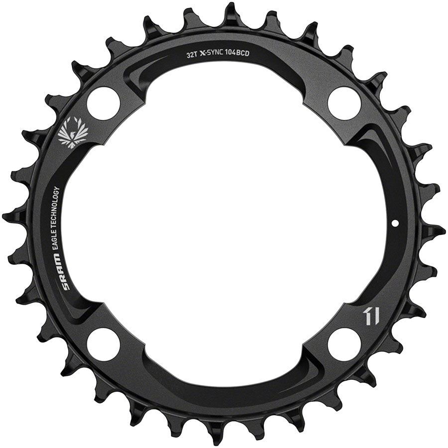 SRAM X-Sync 2 Eagle Chainring - 32t, 104mm BCD, 12-Speed, Aluminum, Black (Mahle) MPN: 11.6218.052.000 UPC: 710845872235 Chainring X-SYNC 2 Chainring