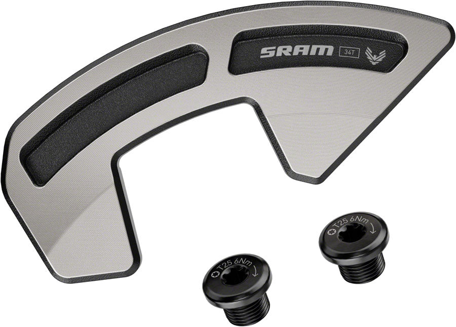 SRAM XX Eagle T-Type Single Ring Impact/Bash Guard Kit - For 34t Chainring, D1