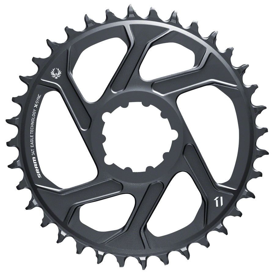 SRAM Eagle X-SYNC 2 Direct Mount Chainring - 34t, Direct Mount, 3mm Offset, For Boost, Lunar Grey MPN: 11.6218.046.006 UPC: 710845850332 Chainring X-Sync 2 Eagle Direct Mount Chainring