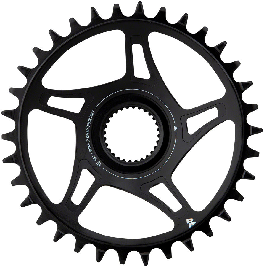 RaceFace Bosch G4 Direct Mount Hyperglide+ eMTB Chainring (52mm Chainline) - 34t, Steel, Requires Shimano 12-speed HG+