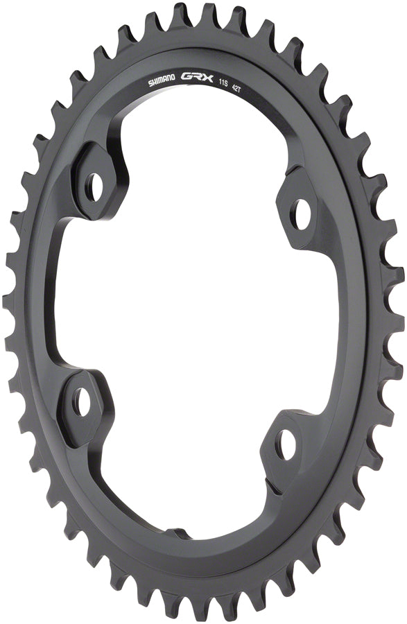 Shimano GRX RX810 Chainring - 48t, 110 BCD, 4-Bolt, 11-Speed, Black MPN: Y0JR98010 UPC: 192790516370 Chainring RX810 11-Speed Chainrings