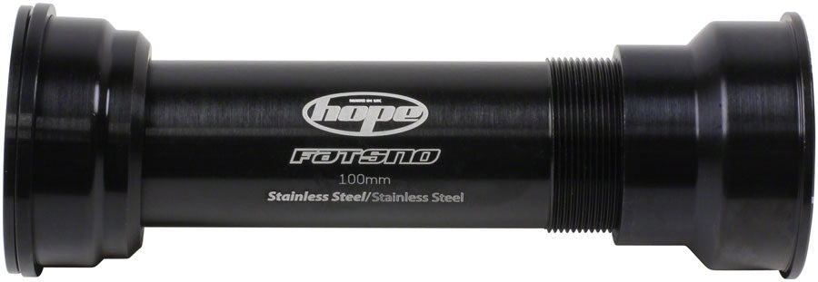 Hope PressFit 41 Bottom Bracket - 121mm Fat Bike, For 24mm Spindle, Stainless, Black