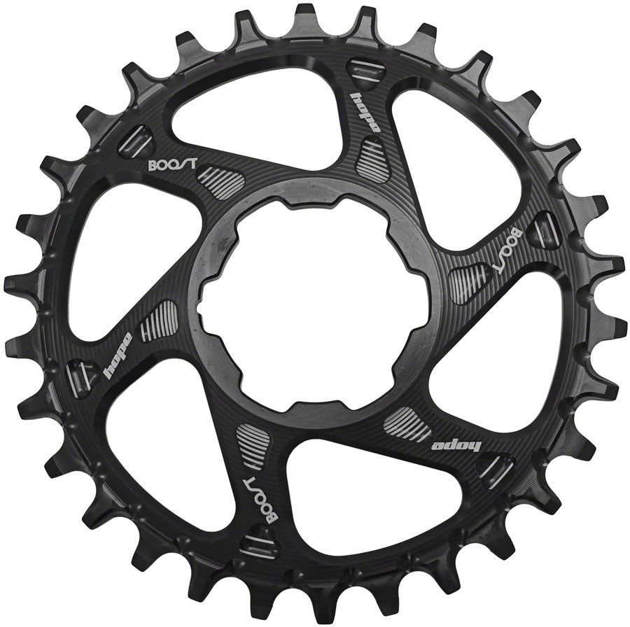 Hope Spiderless Retainer Chainring - 30t, Boost, Hope Direct Mount, Black